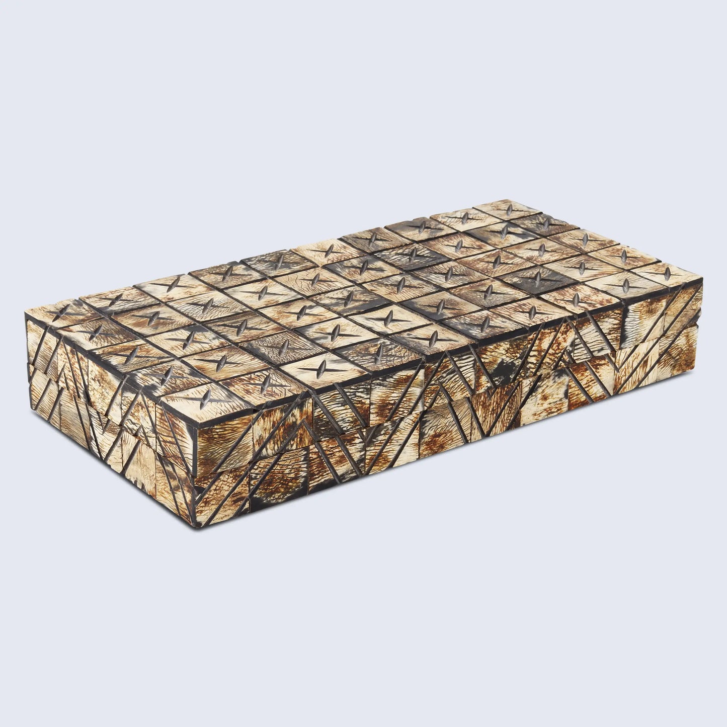 DECORATIVE STORAGE BOX KEPT PARADOX HORN INLAY IN 7 SIZES