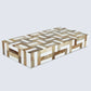 MARQUET CHASE WOOD & RESIN INLAY DECORATIVE STORAGE BOX