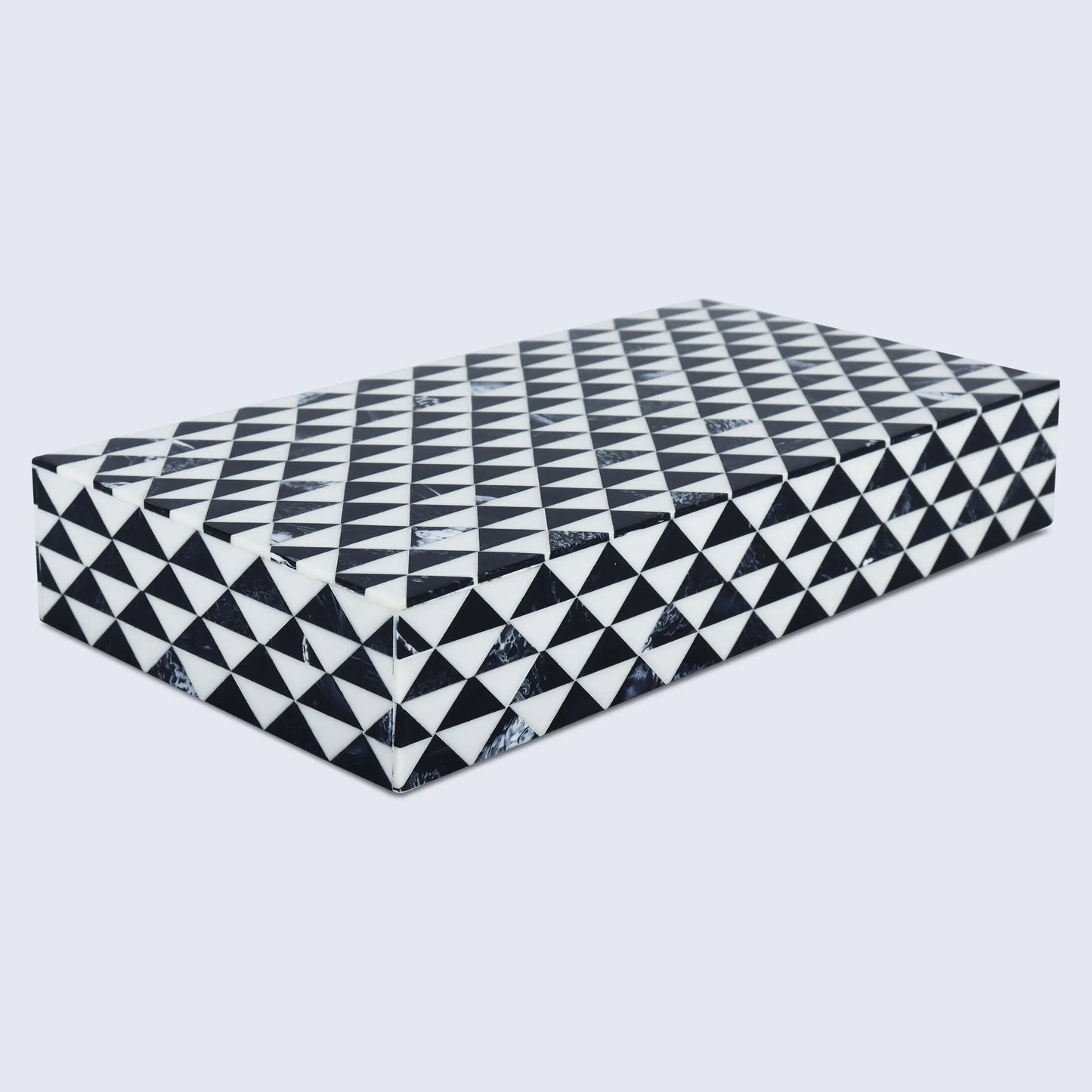 MARQUET PRISM RESIN INLAY DECORATIVE STORAGE BOX