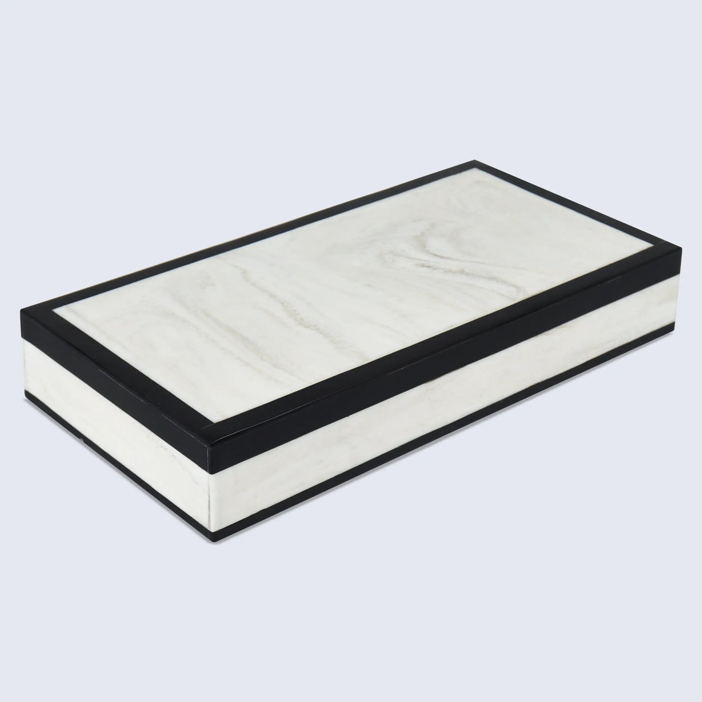 MONO COURT RESIN INLAY DECORATIVE STORAGE BOX IN 7 SIZES