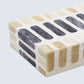 PATISSERIE CARAMEL BONE & RESIN INLAY DECORATIVE STORAGE BOX - 7 SIZES