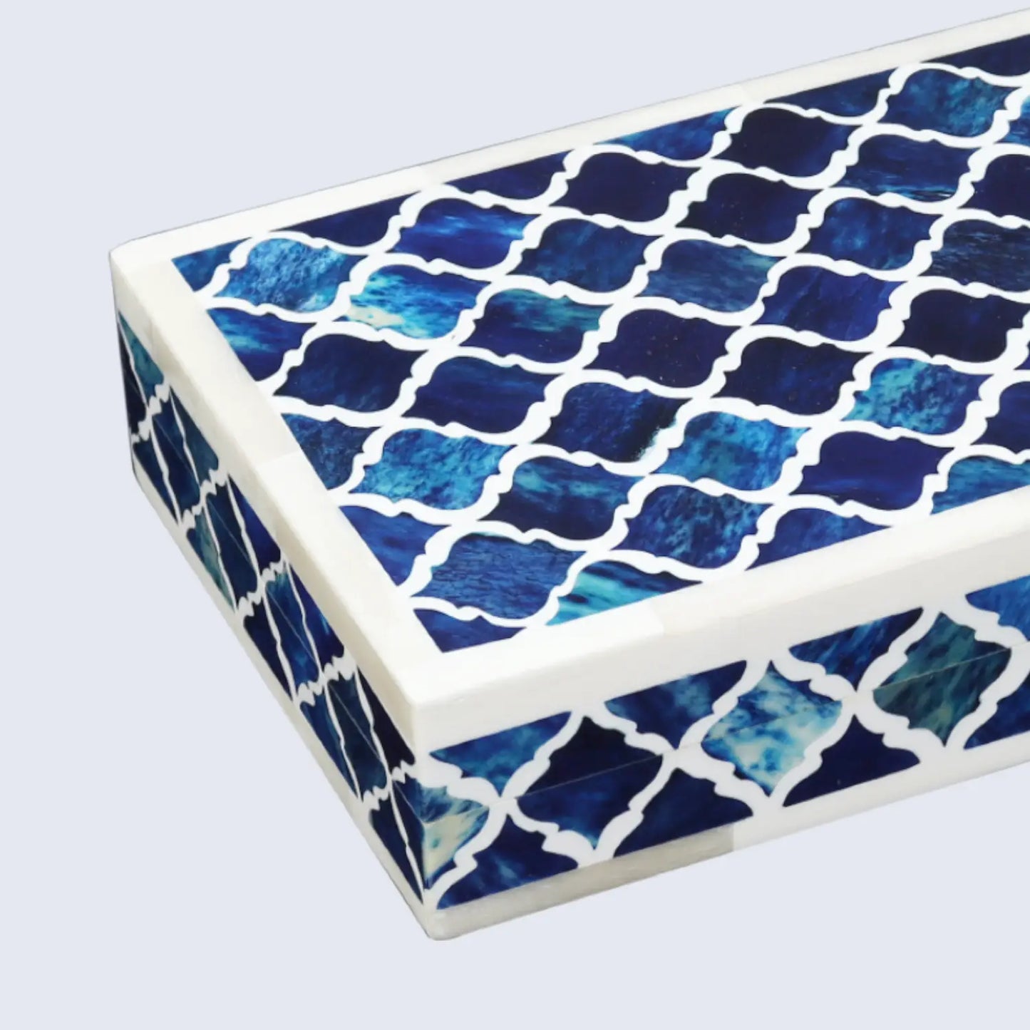 PATISSERIE CLASSIC BONE & RESIN INLAY DECORATIVE STORAGE BOX - 7 SIZES