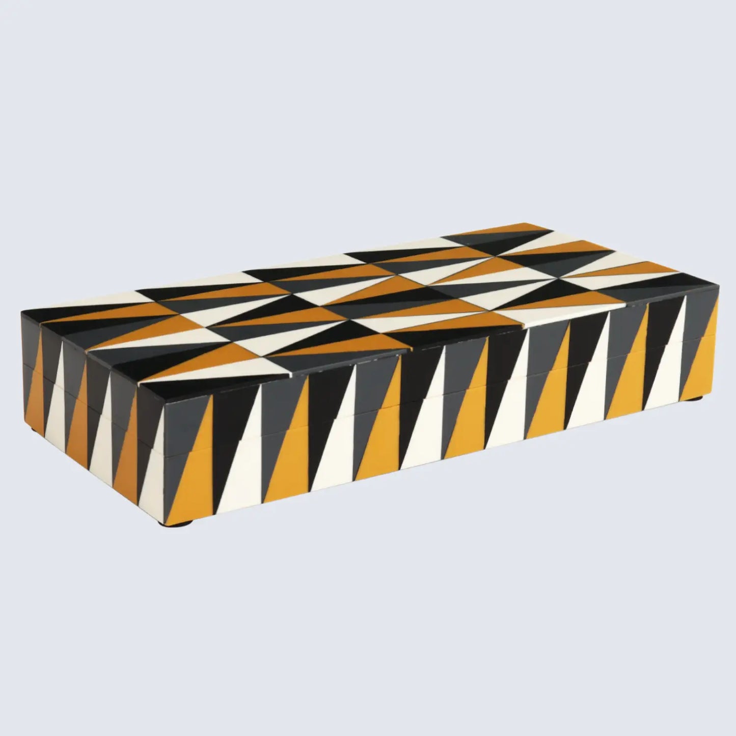 DECORATIVE STORAGE BOX PUZZLE GUILD RESIN INLAY IN 7 SIZES