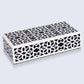 DECORATIVE STORAGE BOX SHIRAZ RESIN INLAY IN 7 SIZES, BLACK & WHITE