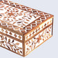 DECORATIVE STORAGE BOX ALHAMBRA BOUQUET WOOD & RESIN INLAY IN 12 X 8 X 4 INCH