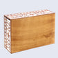 DECORATIVE STORAGE BOX ALHAMBRA BOUQUET WOOD & RESIN INLAY IN 12 X 8 X 4 INCH