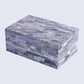 AEGEAN CORAL BONE INLAY & BRASS DECORATIVE STORAGE BOX IN 2 SIZES