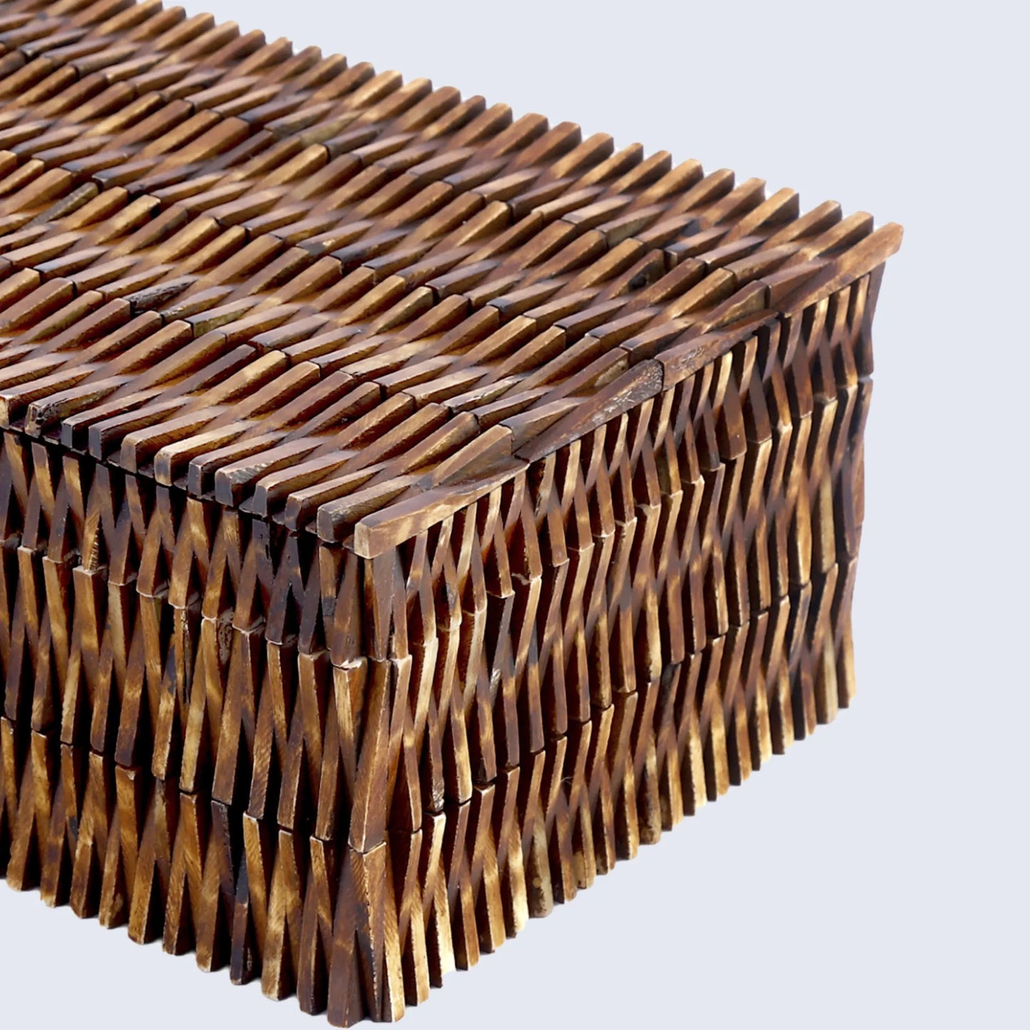 DECORATIVE STORAGE BOX MEKONG LOTUS BONE INLAY & BRASS IN 2 SIZES