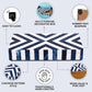 CHEVRON BONE INLAY DECORATIVE STORAGE BOX IN 6 SIZES, BLUE & WHITE