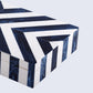 CHEVRON BONE INLAY DECORATIVE STORAGE BOX IN 6 SIZES, BLUE & WHITE