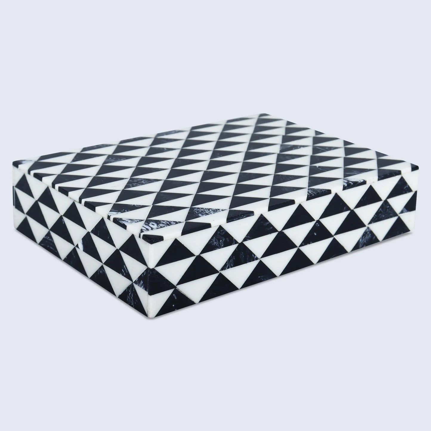 MARQUET PRISM RESIN INLAY DECORATIVE STORAGE BOX