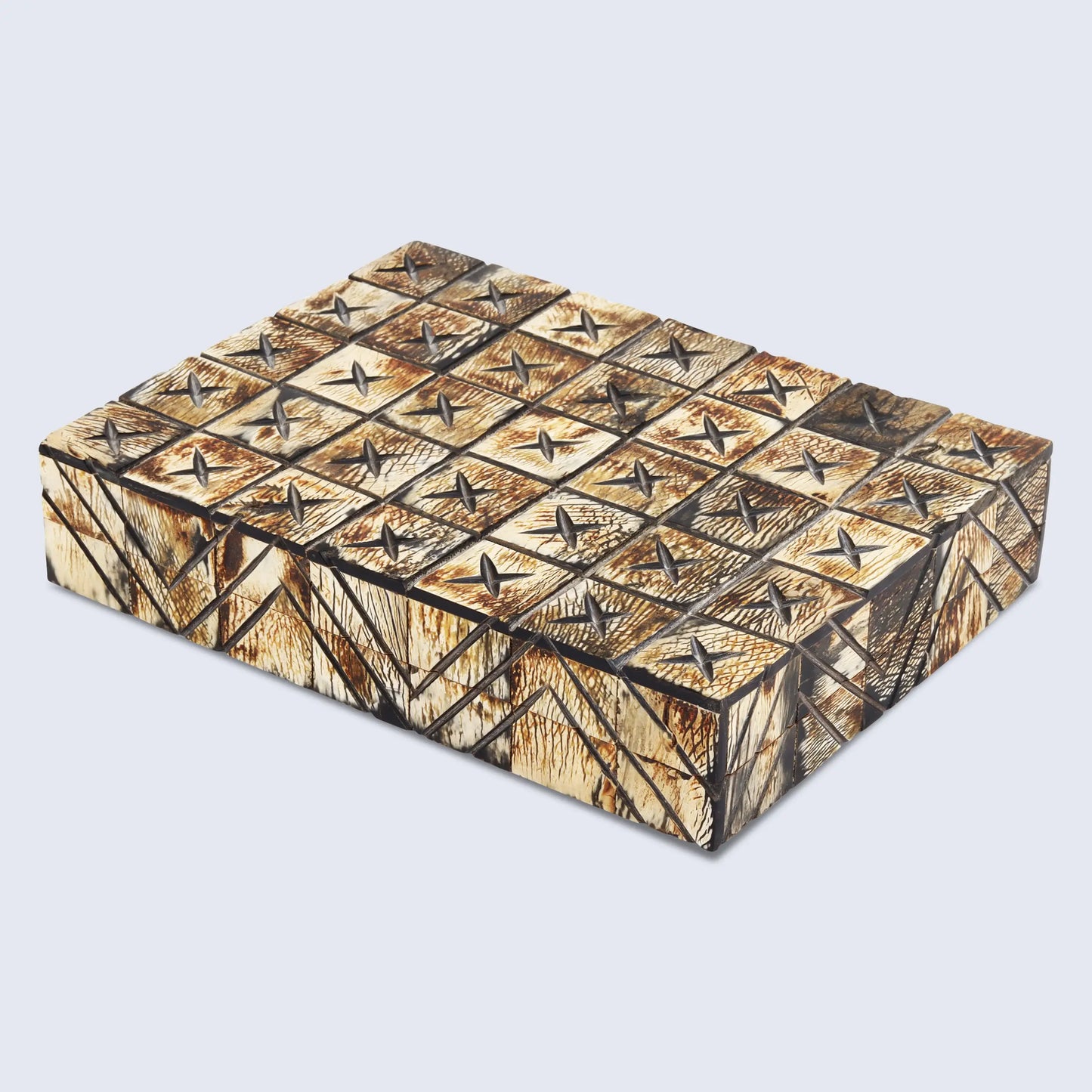 DECORATIVE STORAGE BOX KEPT PARADOX HORN INLAY IN 7 SIZES