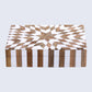DECORATIVE STORAGE BOX ESTRELLA TRANCE RESIN INLAY IN 8 X 5 X 2 INCH