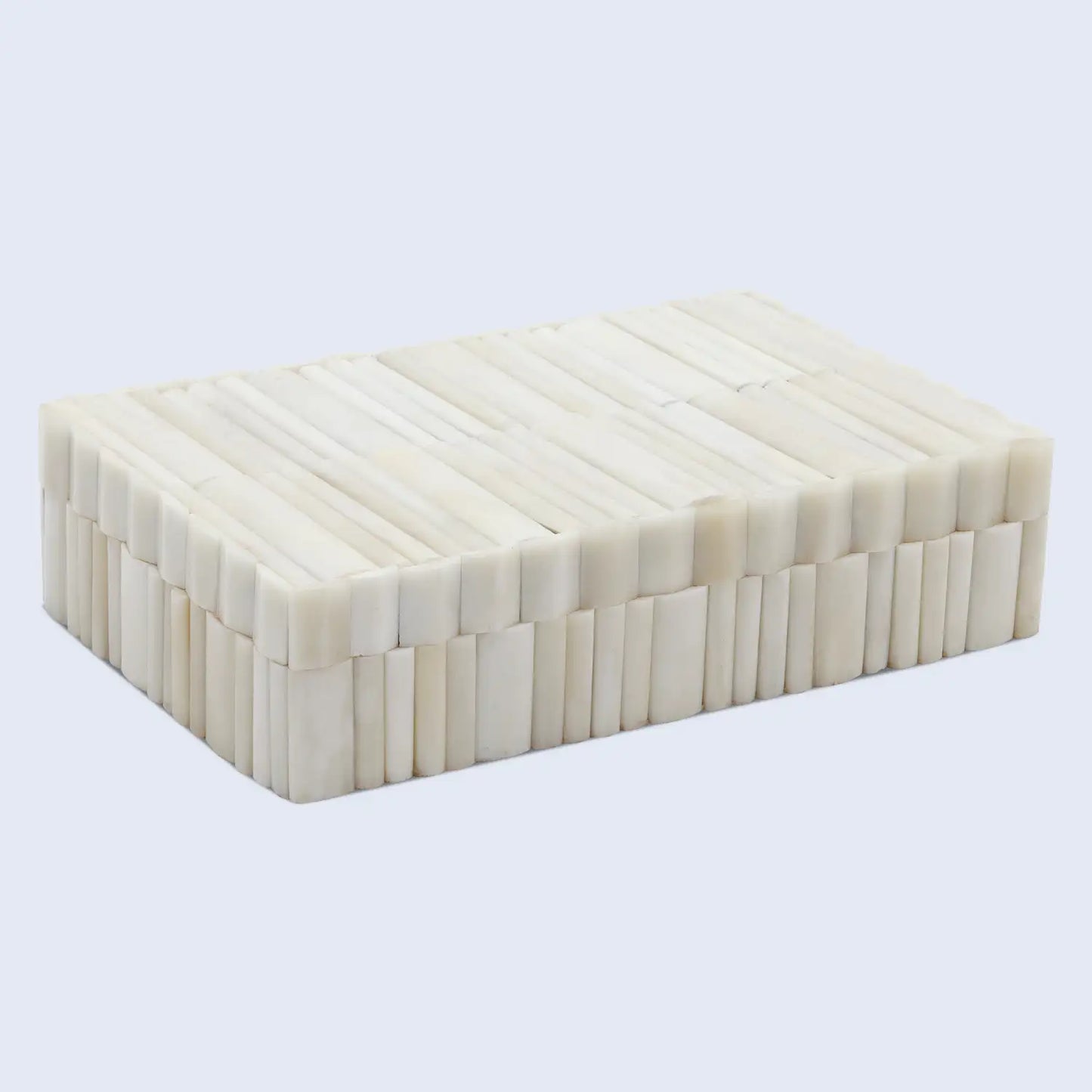 IVORY STEM BONE INLAY DECORATIVE STORAGE BOX 7 SIZES