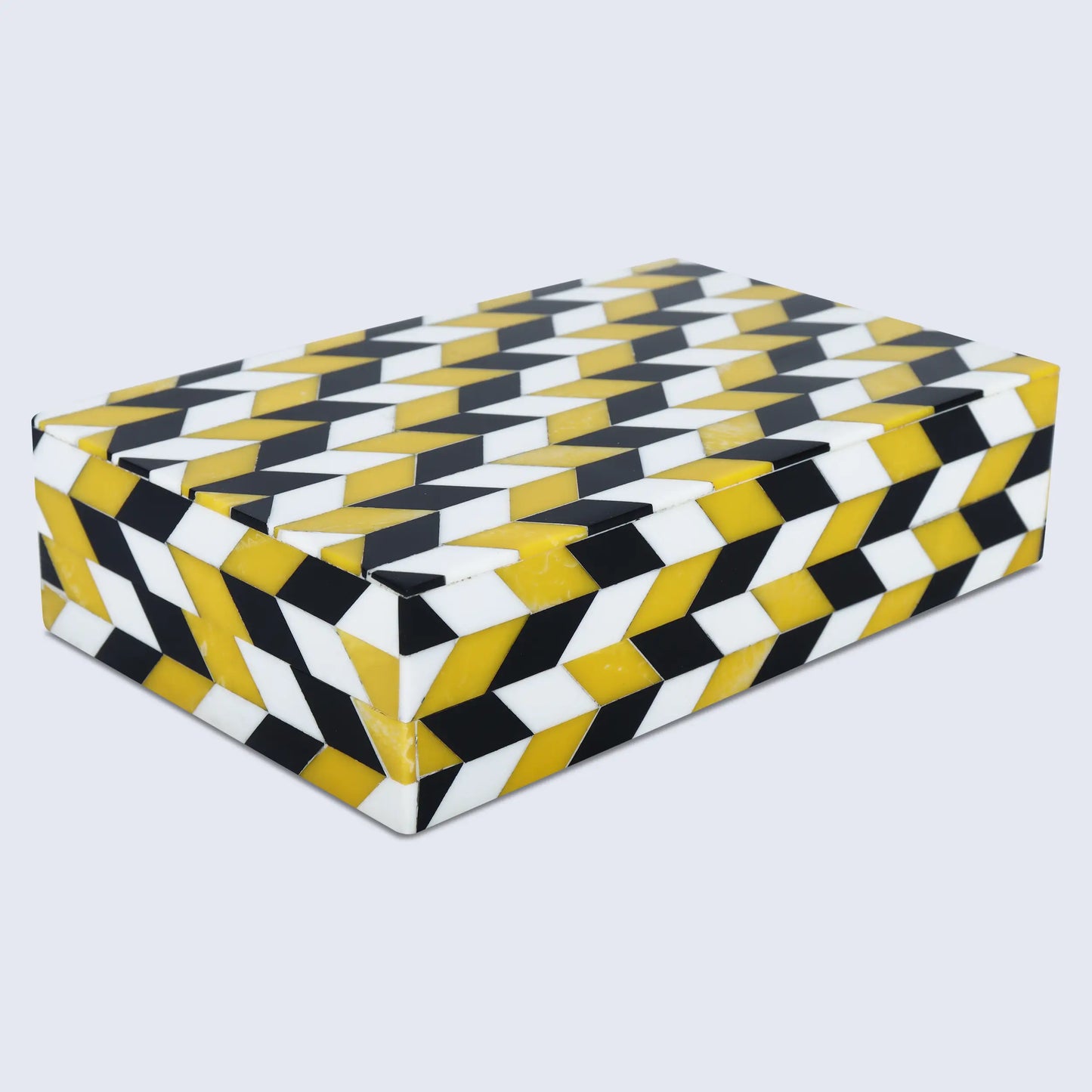MARQUET ARTEMIS RESIN INLAY DECORATIVE STORAGE BOX