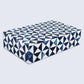 MARQUET INDIGO RESIN INLAY DECORATIVE STORAGE BOX