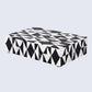 DECORATIVE STORAGE BOX MEDLEY HARLEQUIN RESIN INLAY IN 7 SIZES, BLACK & WHITE