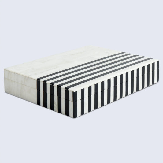 MONO LEAD RESIN INLAY DECORATIVE STORAGE BOX IN 7 SIZES