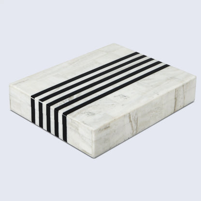 DECORATIVE BOXES MONO SPRINT PATTERN RESIN INLAY COLLECTION IN 8X6X1.5 INCH