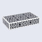 DECORATIVE STORAGE BOX SHIRAZ RESIN INLAY IN 7 SIZES, BLACK & WHITE