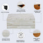 AEGEAN PEARL BONE INLAY & BRASS DECORATIVE STORAGE BOX IN 2 SIZES