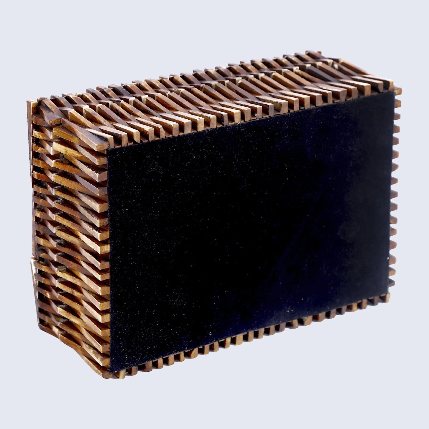 DECORATIVE STORAGE BOX MEKONG LOTUS BONE INLAY & BRASS IN 2 SIZES
