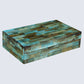 DECORATIVE STORAGE BOX VERDIGRIS BONE INLAY IN 7 SIZES