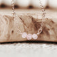 BABY BLUE AQUAMARINE CRYSTAL BEADED BAR NECKLACE