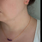 BABY BLUE AQUAMARINE CRYSTAL BEADED BAR NECKLACE