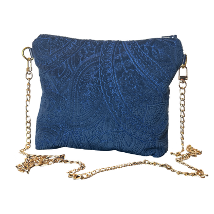 TRAVEL STAMPS VINTAGE SILK SCARF CROSSBODY BAG
