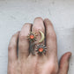 SUN AND MOON SCULPTURAL STATEMENT RING