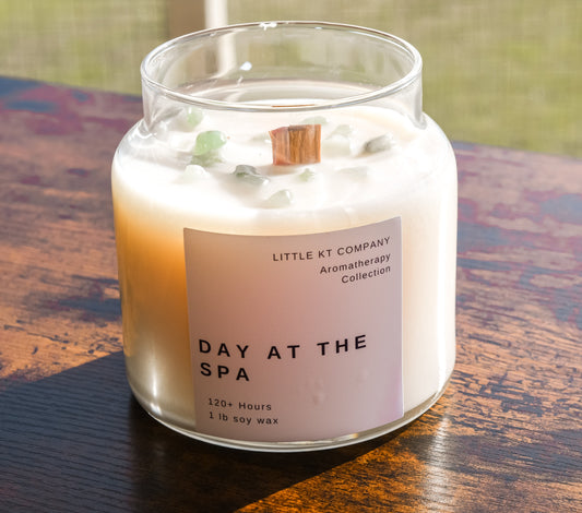 Day at the Spa – Wood Wick Aromatherapy Candle