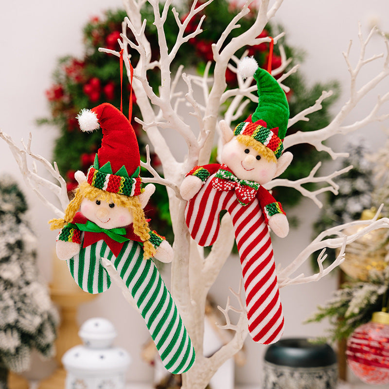 CHRISTMAS CANDY CANE HANGING ORNAMENT-Thriftique Marketplace