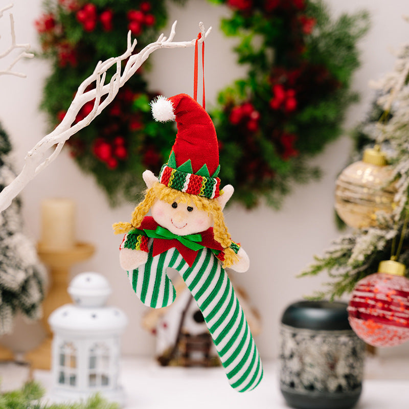 CHRISTMAS CANDY CANE HANGING ORNAMENT-Thriftique Marketplace