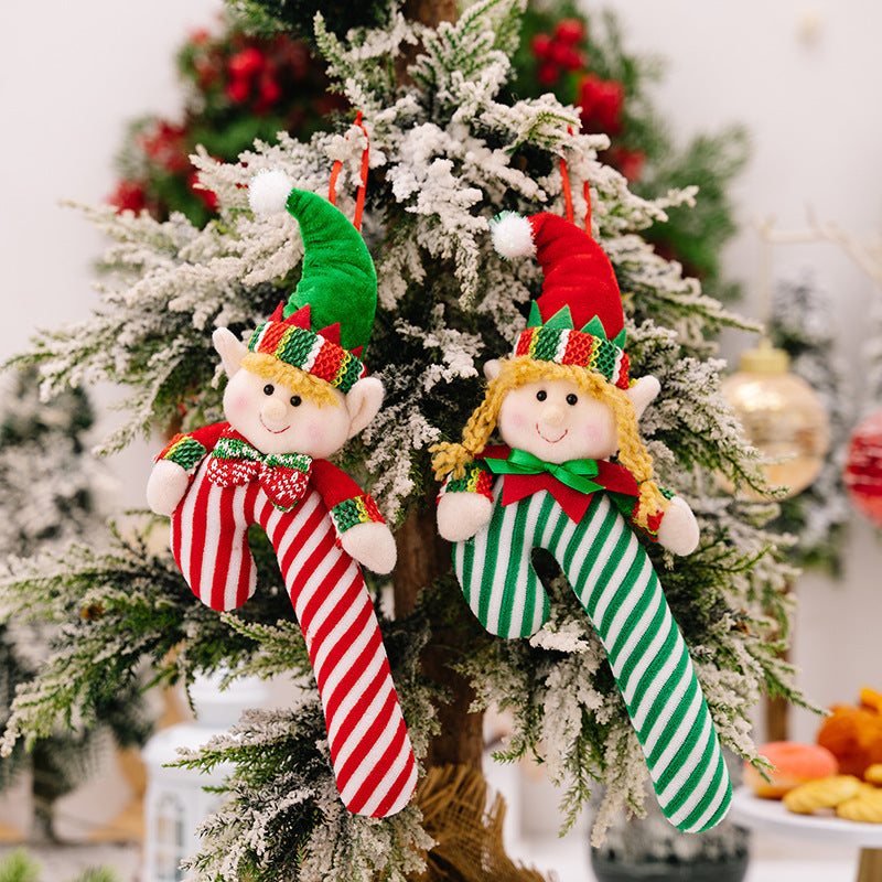 CHRISTMAS CANDY CANE HANGING ORNAMENT-Thriftique Marketplace