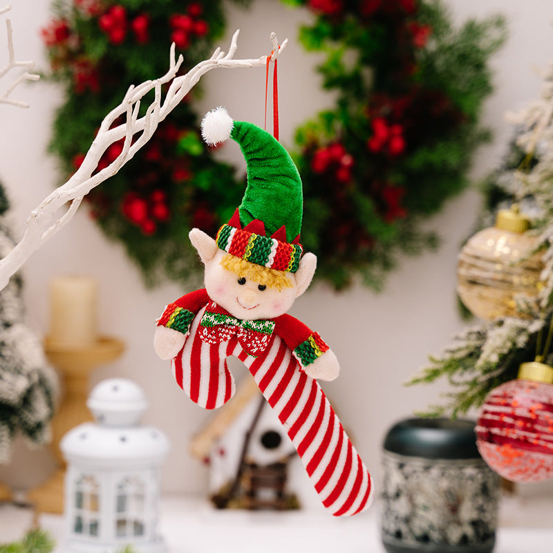 CHRISTMAS CANDY CANE HANGING ORNAMENT-Thriftique Marketplace