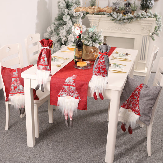 CHRISTMAS ELEMENT TABLE RUNNER-Thriftique Marketplace