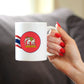 THAILAND FLAG COFFEE MUG THAI TEA GIFTS OR COFFEE CUP SOUVENIR WHITE CERAMIC COFFEE CUP