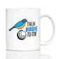 TALK BIRDIE COFFEE MUG FUNNY GOLF GIFTS WHITE CERAMIC COFFEE CUP