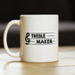 TREBLE MAKER COFFEE MUG - FUNNY MUSICIAN GIFTS FOR WOMEN AND MEN - FUN UNIQUE MUSICAL DECOR