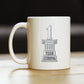 1 YEAR STRONG COFFEE MUG GIFTS 1ST ANNIVERSARY PARTY DECOR WHITE CERAMIC COFFEE CUP