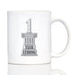 1 YEAR STRONG COFFEE MUG GIFTS 1ST ANNIVERSARY PARTY DECOR WHITE CERAMIC COFFEE CUP