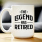 THE LEGEND HAS RETIRED - FUNNY COFFEE MUG RETIREMENT GIFT FOR BOSS OR COWORKERS - LARGE 15 OZ CERAMIC COFFEE CUP…