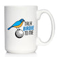 TALK BIRDIE COFFEE MUG FUNNY GOLF GIFTS WHITE CERAMIC COFFEE CUP