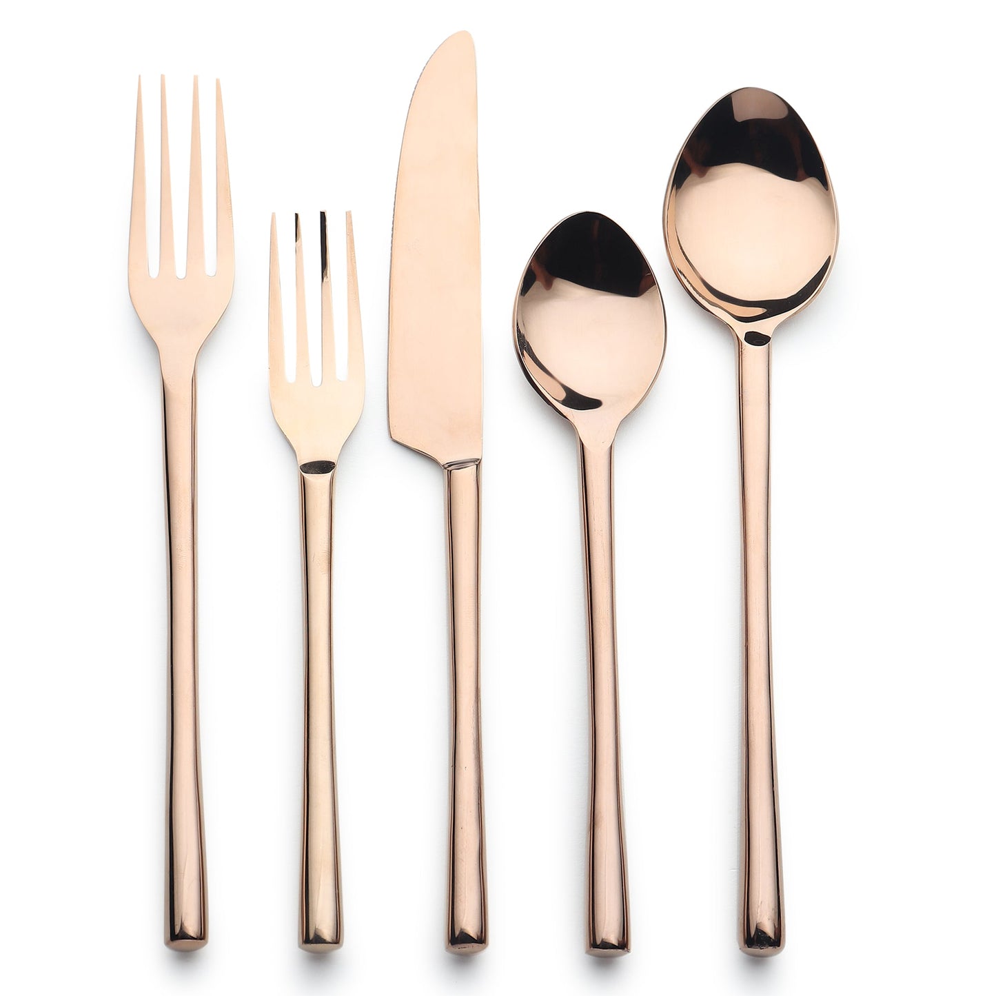 CAMELLIA PVD FLATWARE, 5-PC. PLACE SETTING