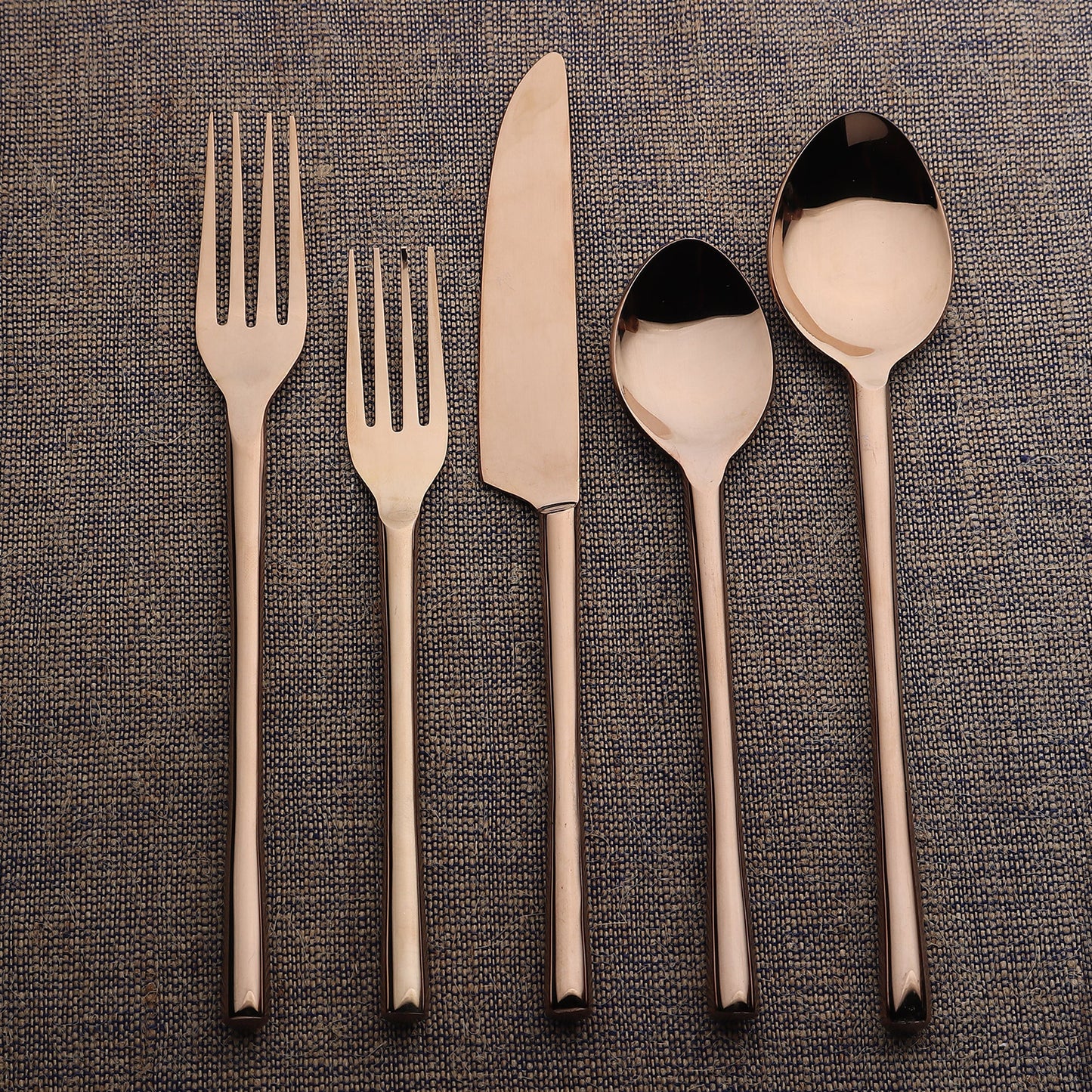 CAMELLIA PVD FLATWARE, 5-PC. PLACE SETTING