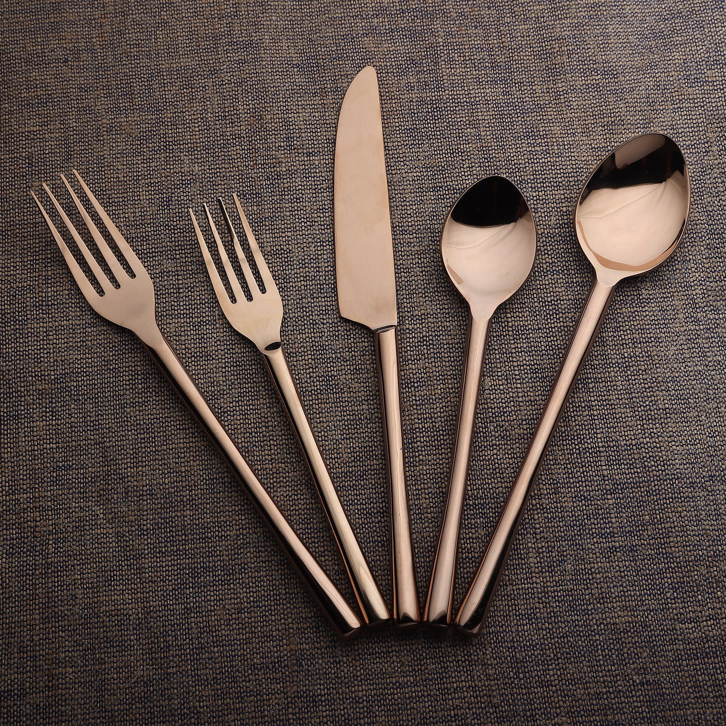 CAMELLIA PVD FLATWARE, 5-PC. PLACE SETTING