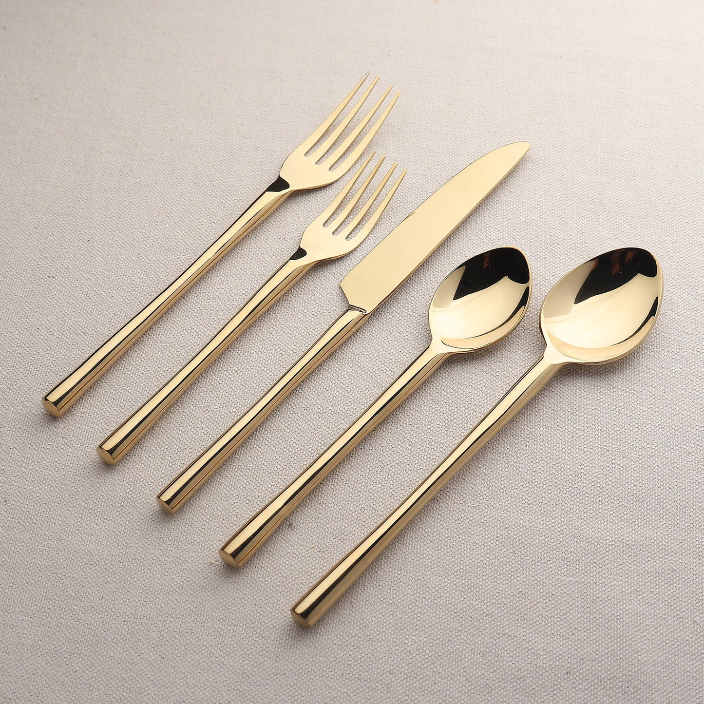 CAMELLIA PVD FLATWARE, 5-PC. PLACE SETTING
