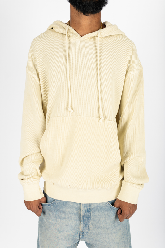 042 CLOTHING WAFFLE KNIT HOODIE