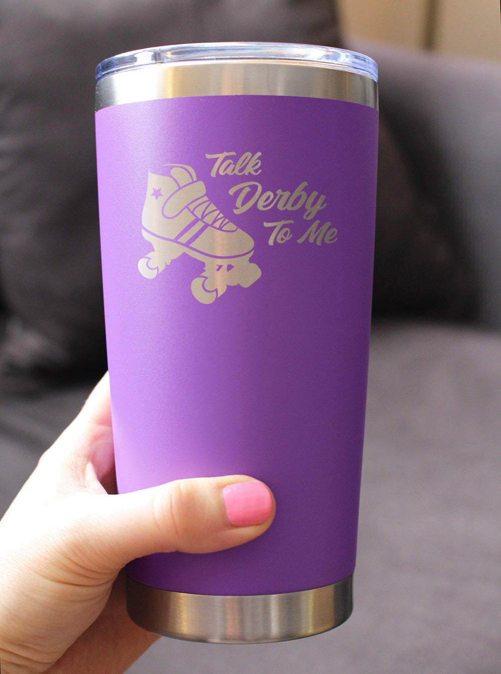 TALK DERBY TO ME - 20 OZ COFFEE TUMBLER